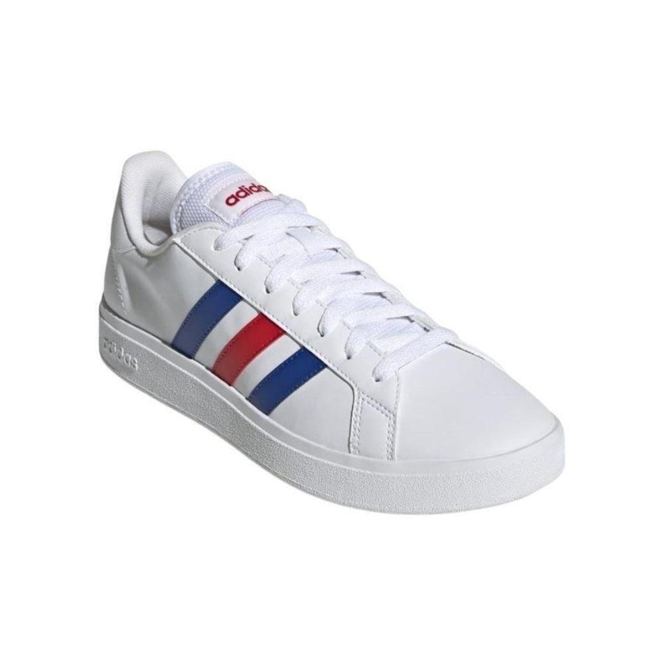 Tênis adidas Grand Court Base 2.0 Masculino Branco/Azul - Foto 3