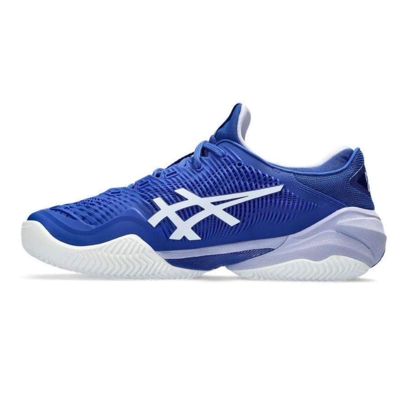 Tênis Asics Court Ff 3 Novak Clay Masculino - Azul/Branco - Asics - Foto 2