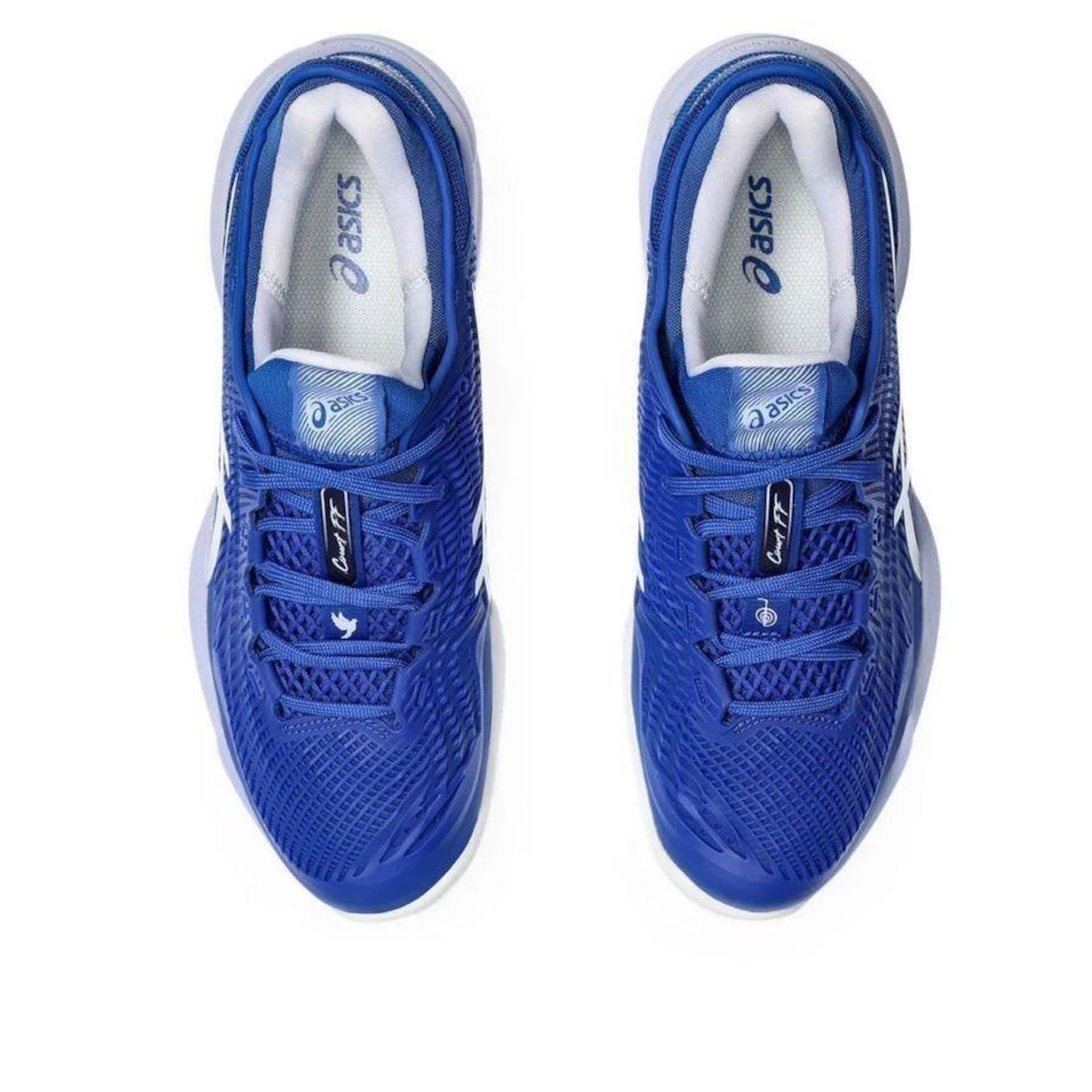 Tênis Asics Court Ff 3 Novak Clay Masculino - Azul/Branco - Asics - Foto 3