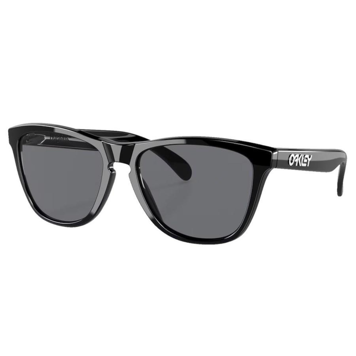 Óculos de Sol Unissex Oakley Frogskins Polished Black Grey - Foto 1