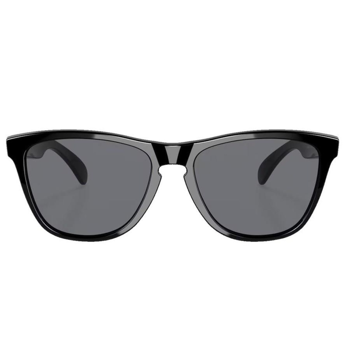 Óculos de Sol Unissex Oakley Frogskins Polished Black Grey - Foto 2