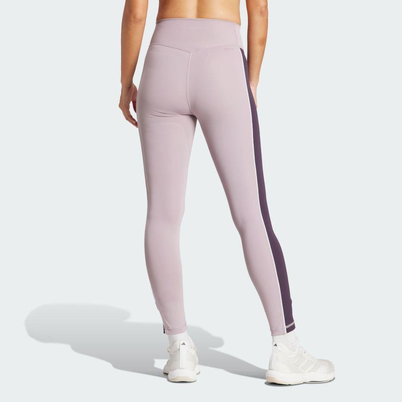 Calça Legging 7/8 adidas Optime Colorblock - Feminina - Foto 4