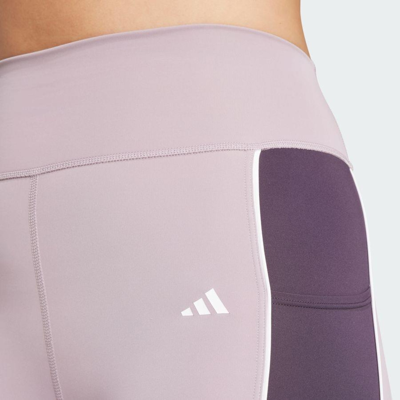 Calça Legging 7/8 adidas Optime Colorblock - Feminina - Foto 6