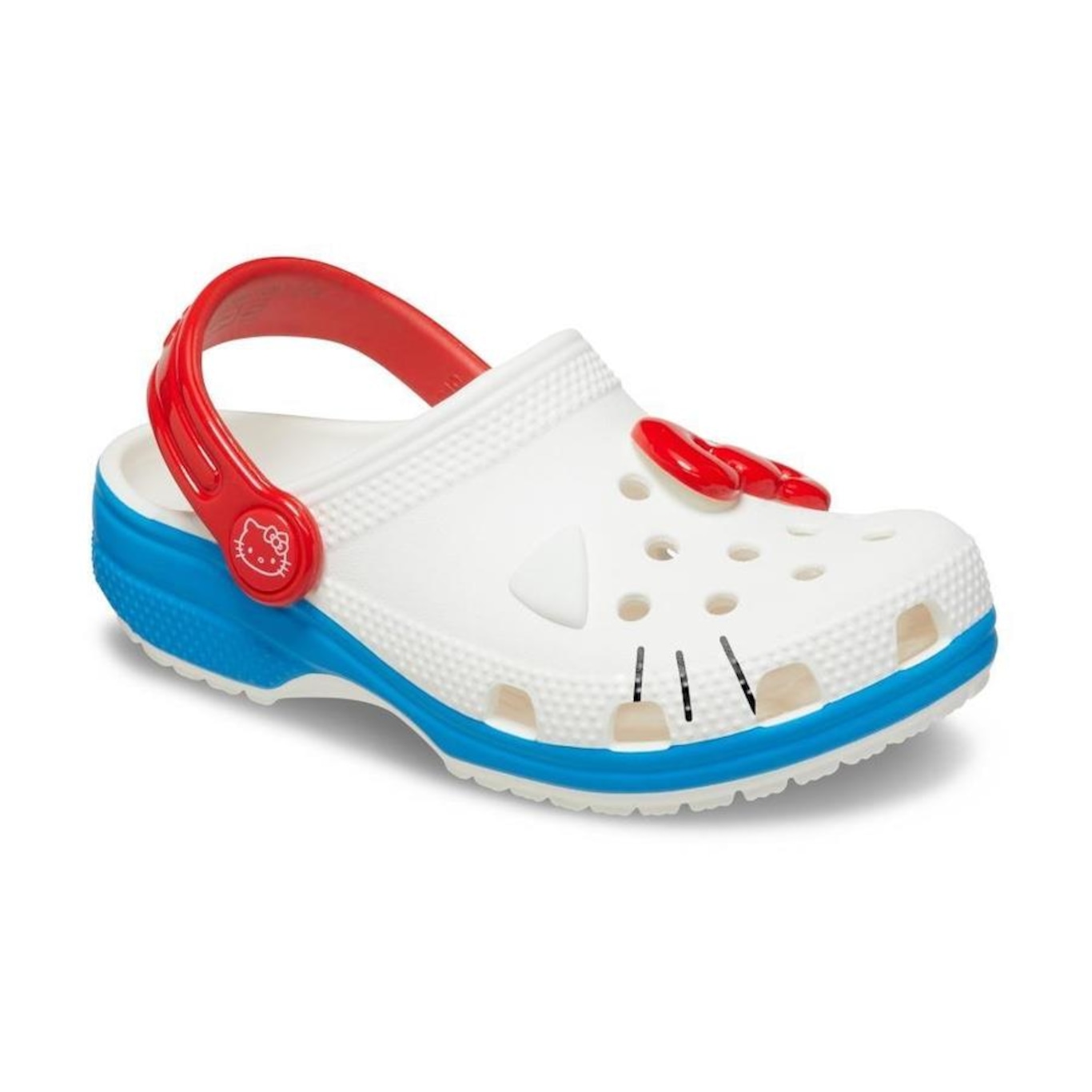 Sandália Crocs Hello Kitty Iam Classic Clog K - Infantil - Foto 2