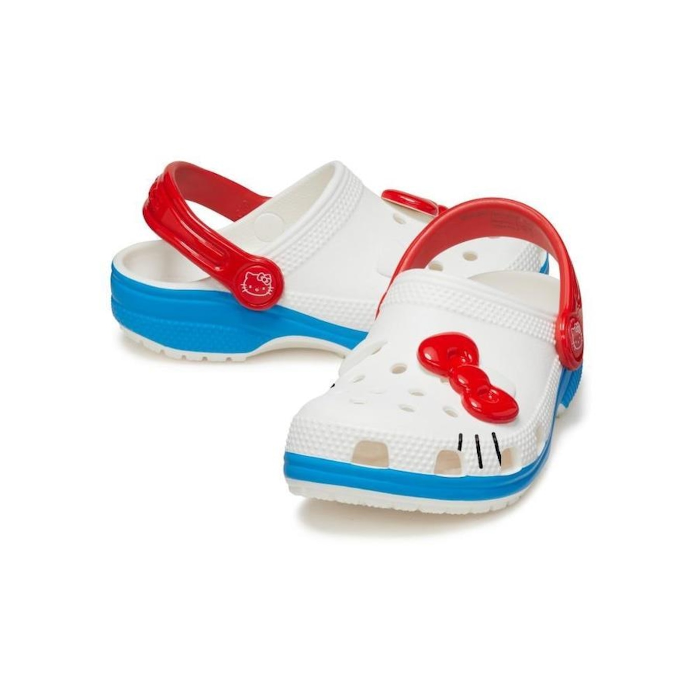 Sandália Crocs Hello Kitty Iam Classic Clog K - Infantil - Foto 4