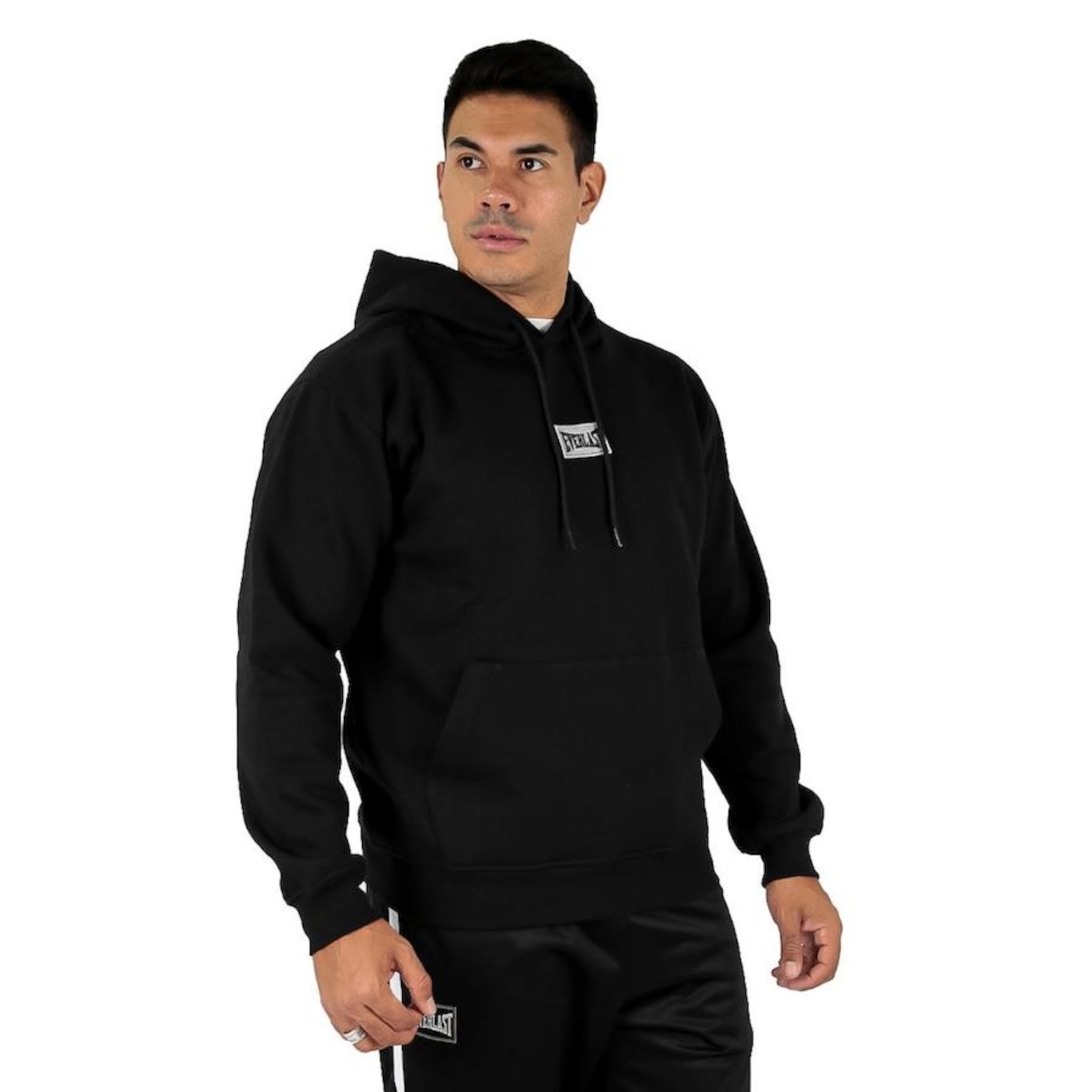 Blusão de Moletom com Capuz Everlast Essential Patch - Masculino - Foto 2