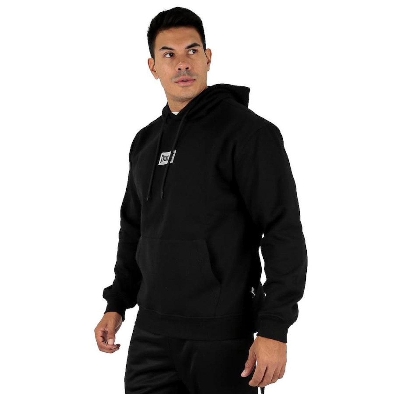 Blusão de Moletom com Capuz Everlast Essential Patch - Masculino - Foto 3