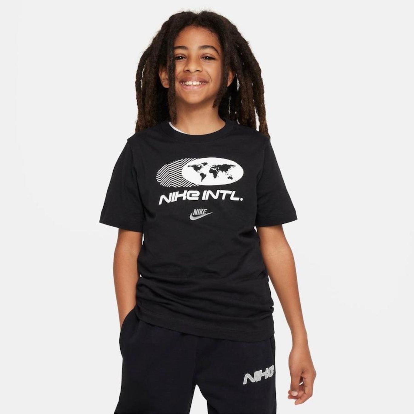 Camiseta Nike Sportswear Amplify - Infantil - Foto 1