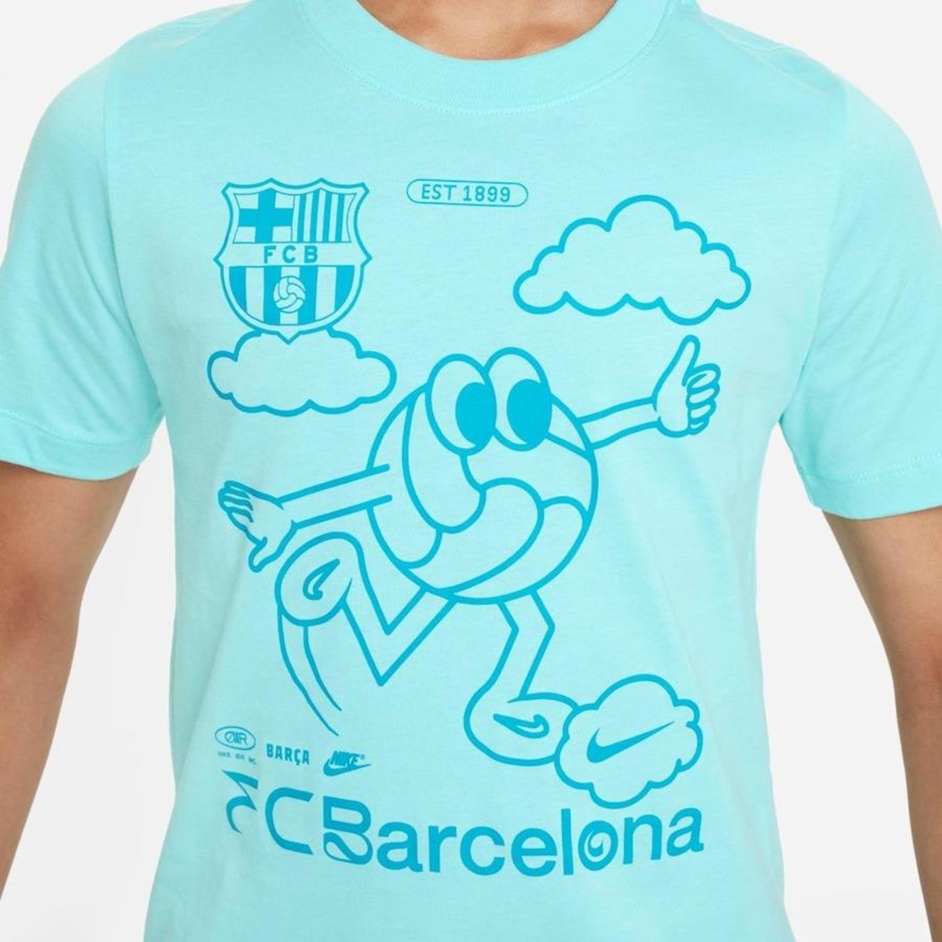 Camiseta Nike Barcelona Air - Infantil - Foto 4