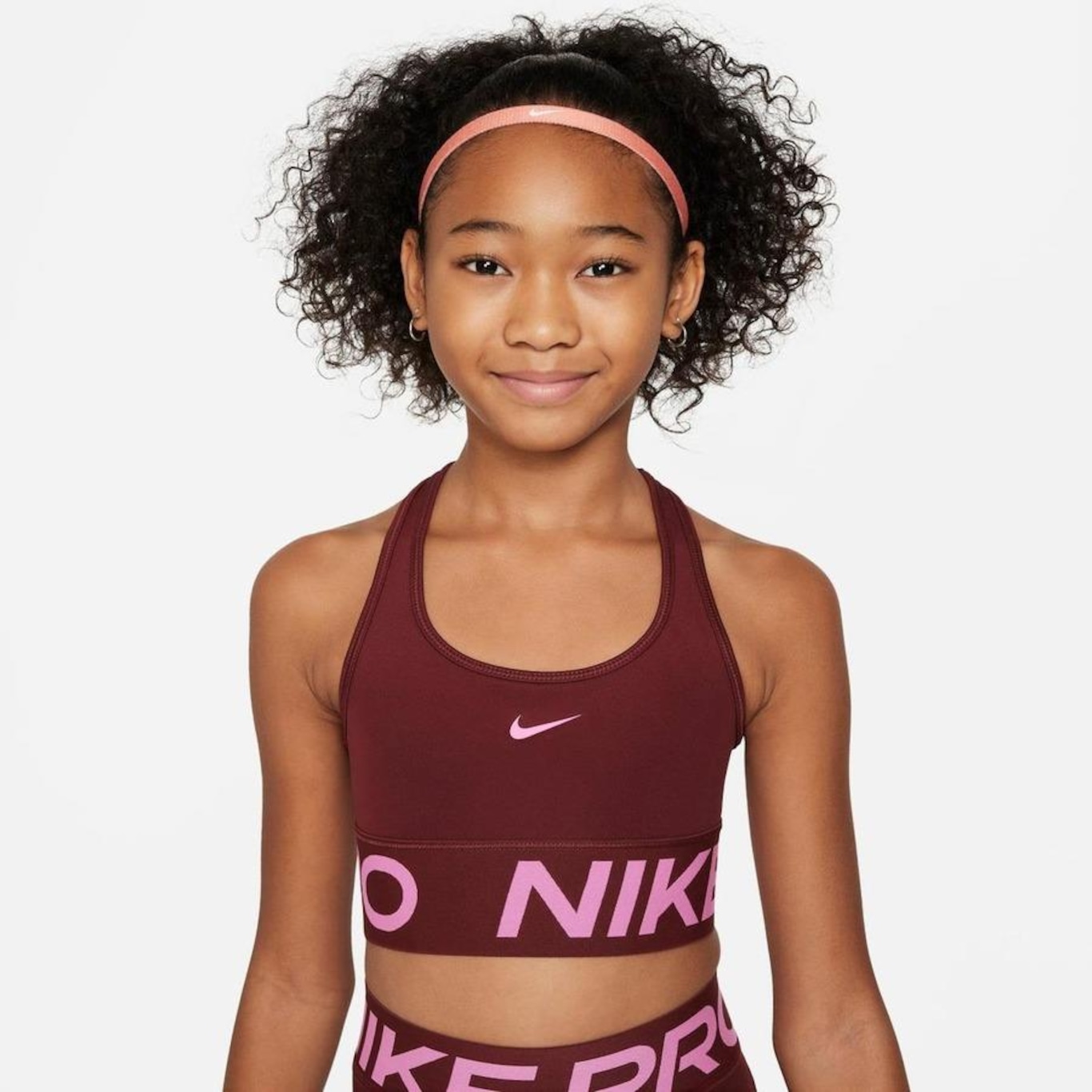 Top Nike Pro Swoosh - Infantil - Foto 1