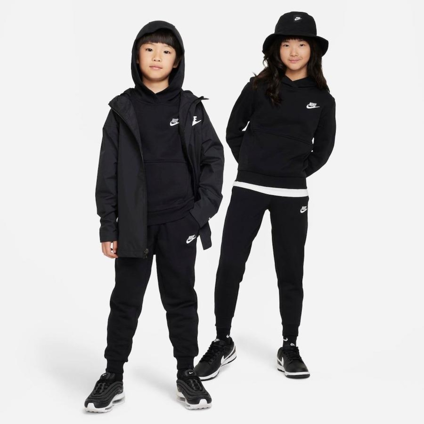 Blusão com Capuz Nike Sportswear Club Fleece - Infantil - Foto 5