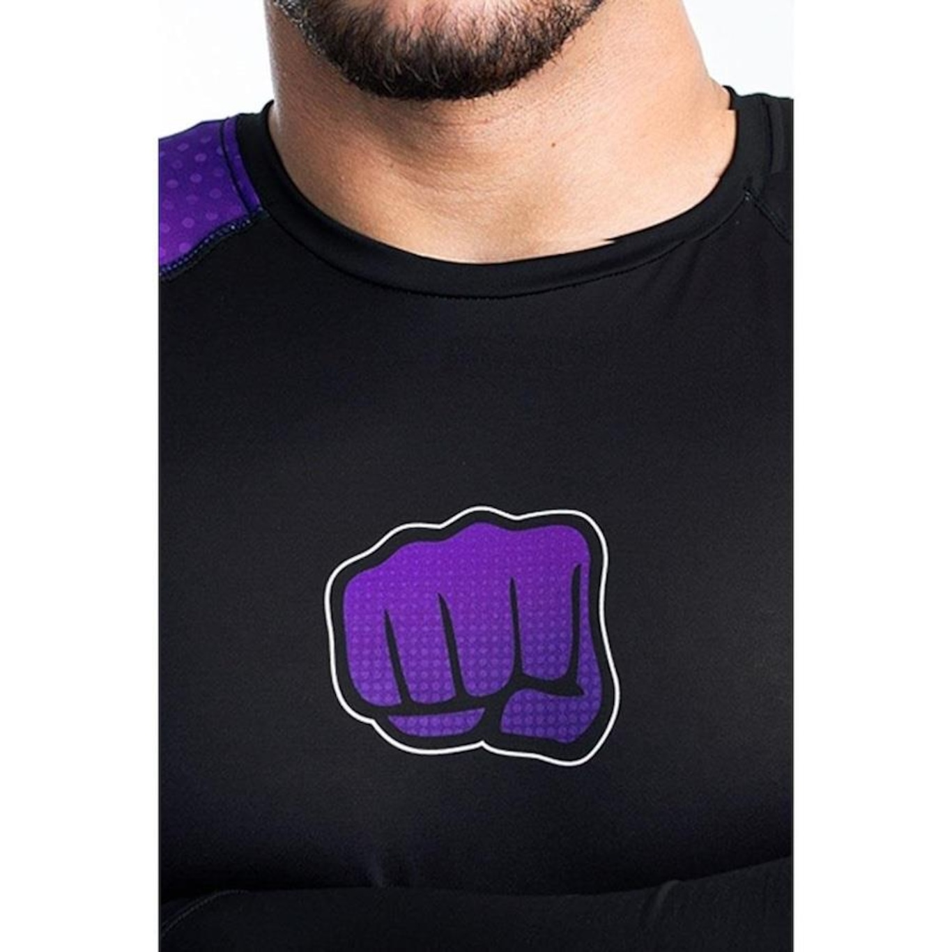 Rash Guard Koral Manga Longa Kombat - Masculino - Foto 3