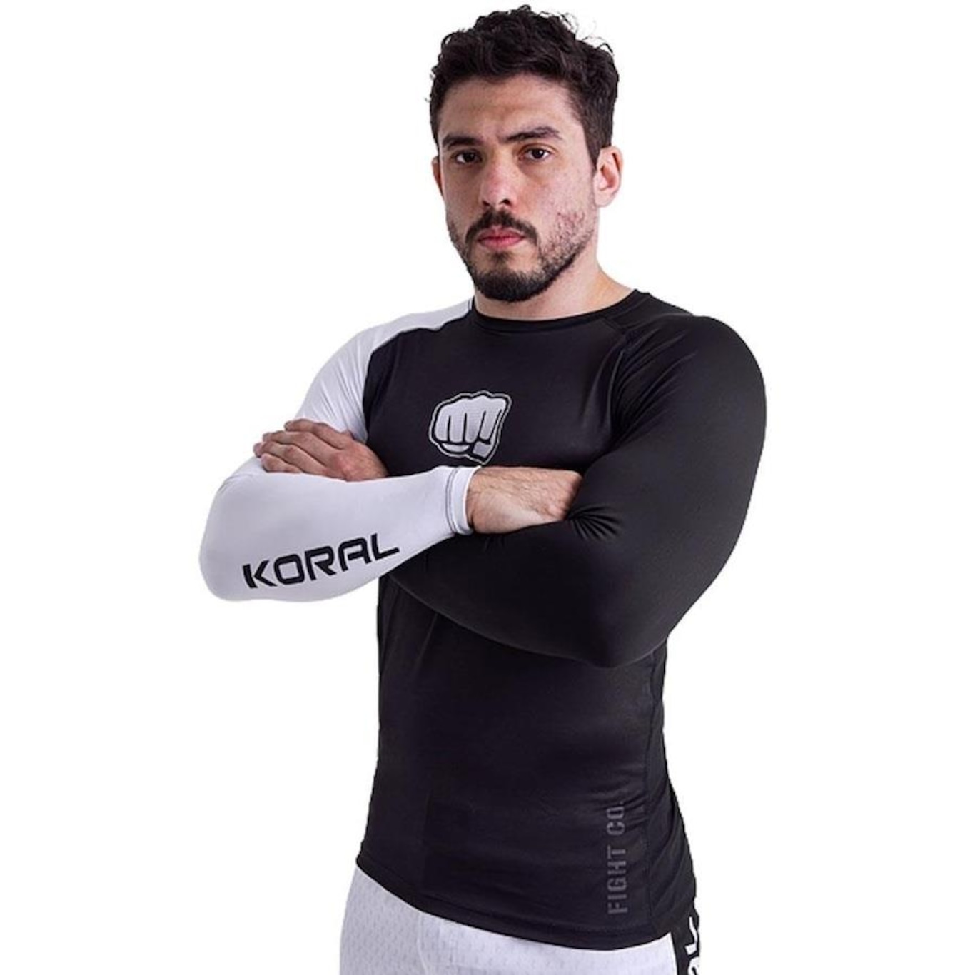 Rash Guard Koral Manga Longa Kombat - Masculino - Foto 4