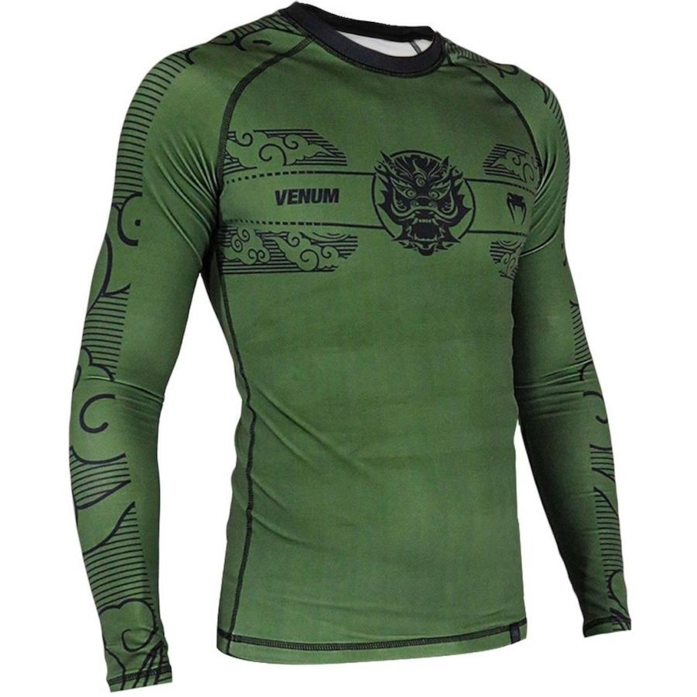 Rashguard Venum Manga Longa Dragon Army - Masculino - Foto 1