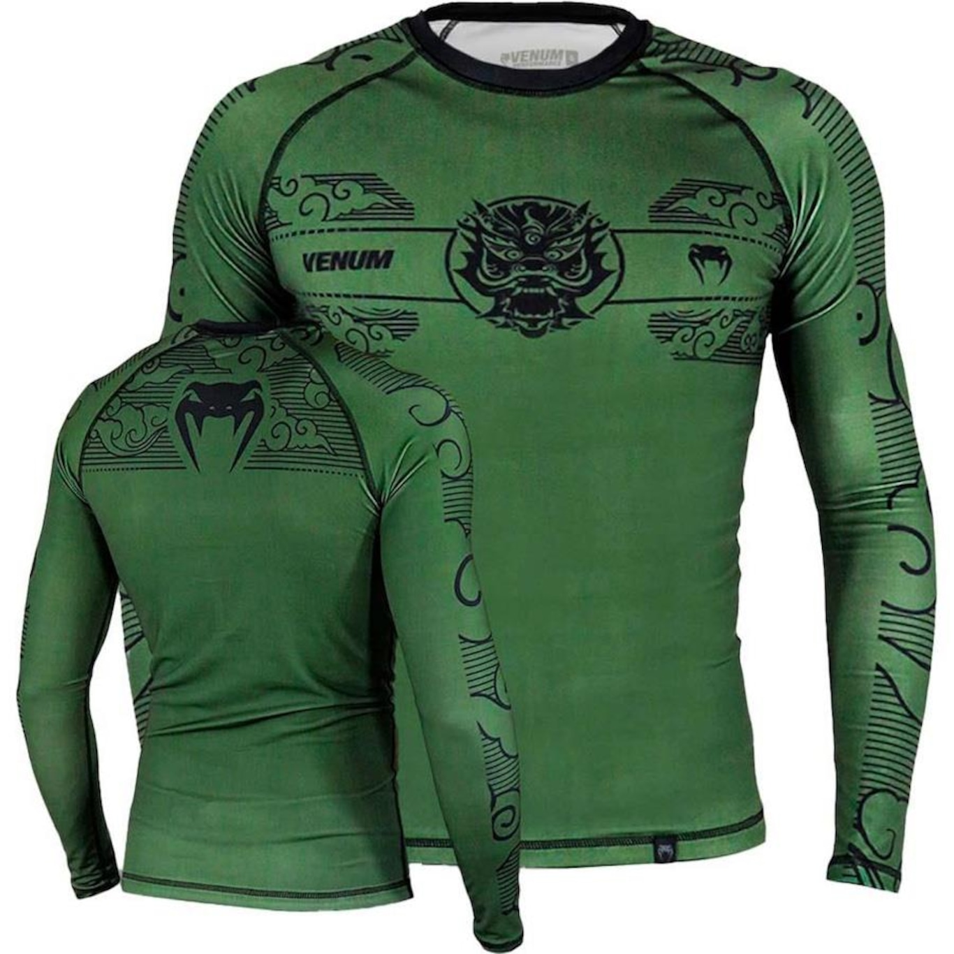 Rashguard Venum Manga Longa Dragon Army - Masculino - Foto 3