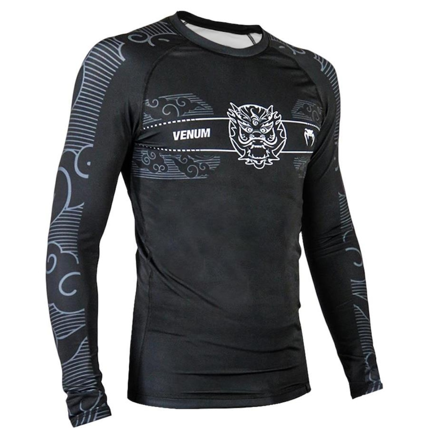 Rashguard Venum Manga Longa Dragon Dark - Masculino - Foto 1