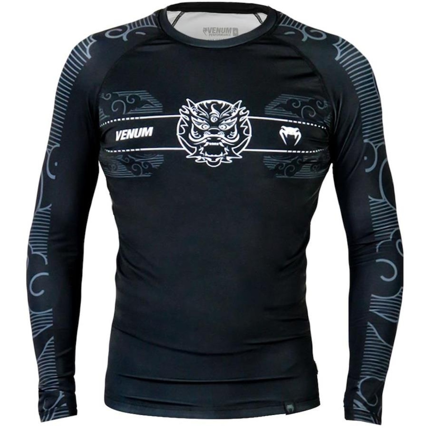 Rashguard Venum Manga Longa Dragon Dark - Masculino - Foto 3