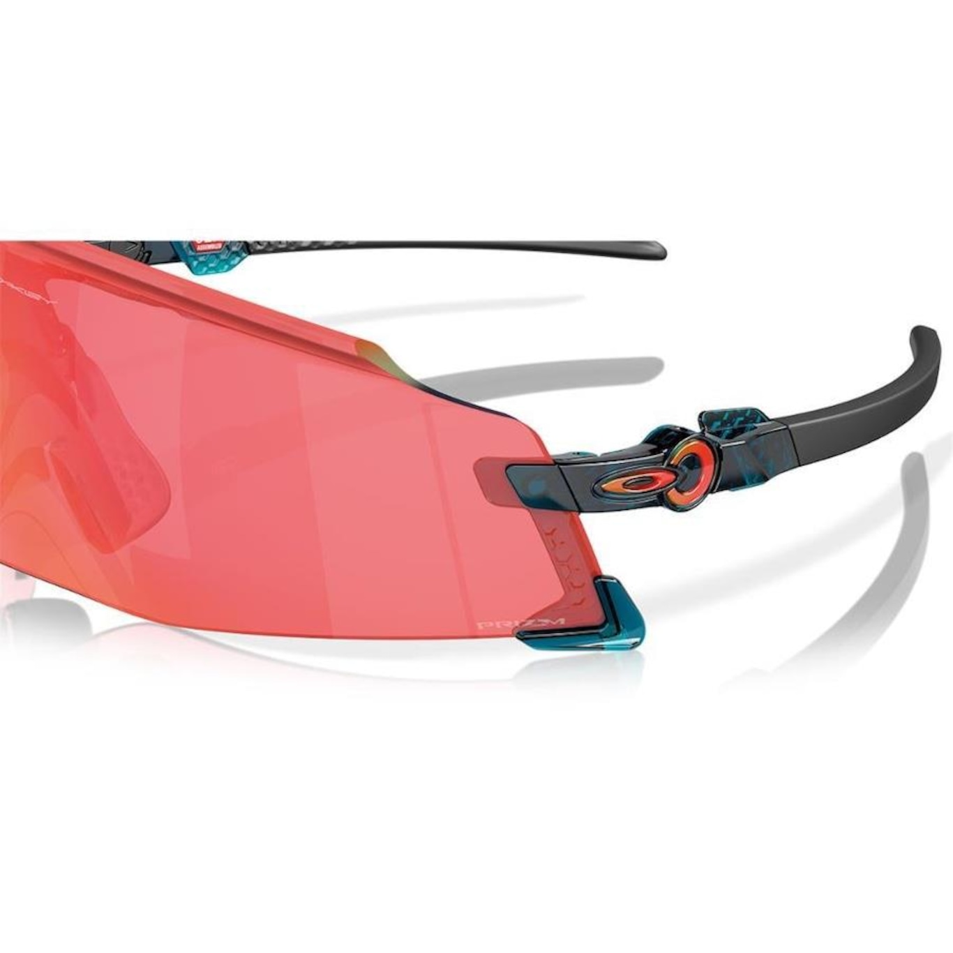 Óculos de Sol Unissex Oakley Kato Translucent Balsam Prizm Trail Torch - Foto 2