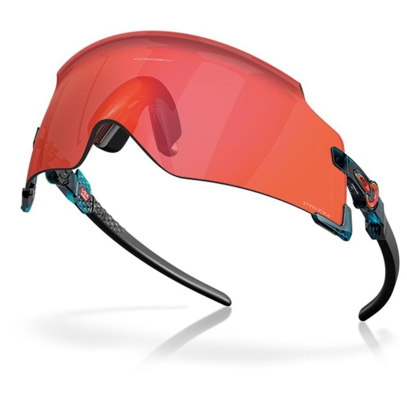 Óculos de Sol Unissex Oakley Kato Translucent Balsam Prizm Trail Torch - Foto 4