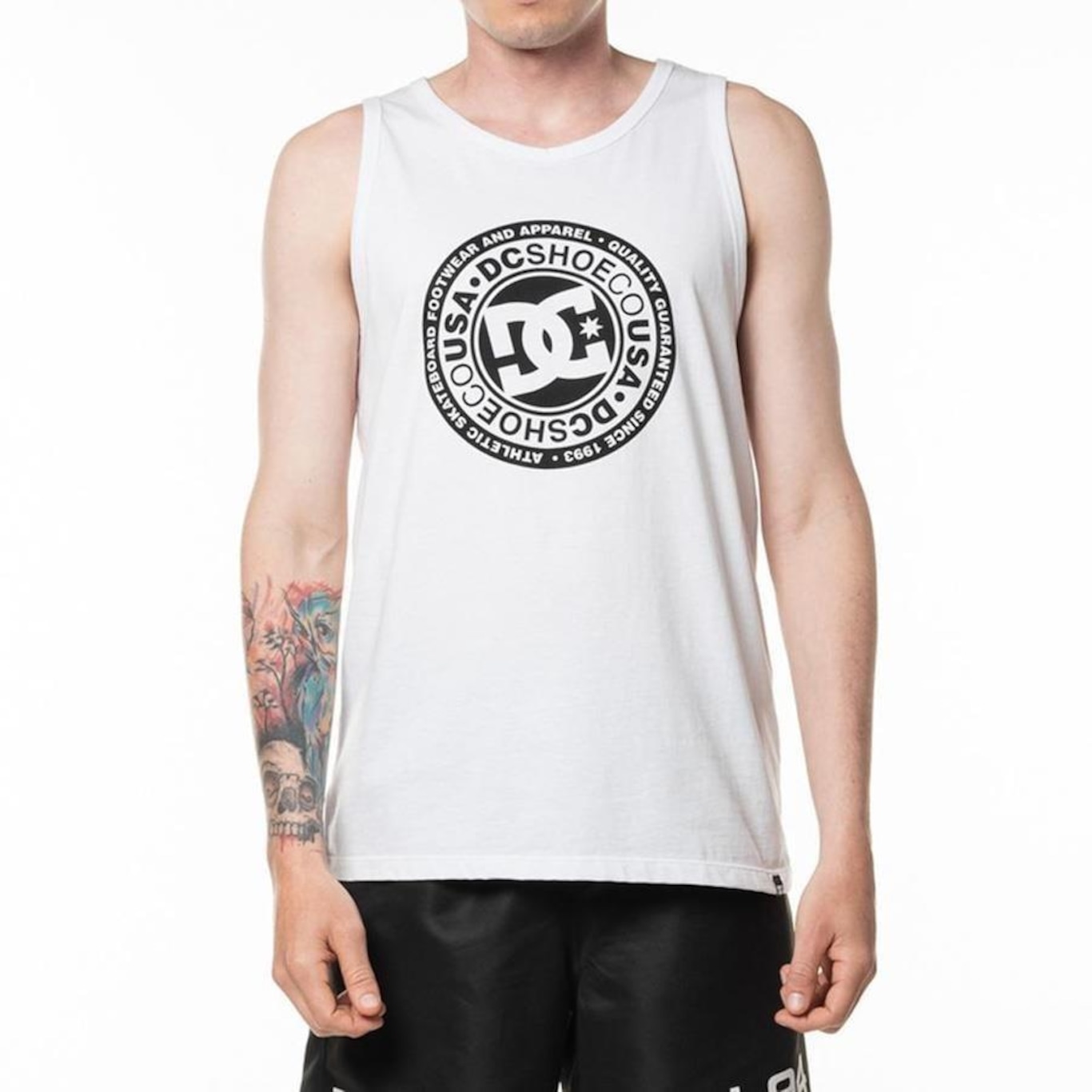 Regata Dc Shoes Circle Star Sm24 Masculina Branco - Foto 1