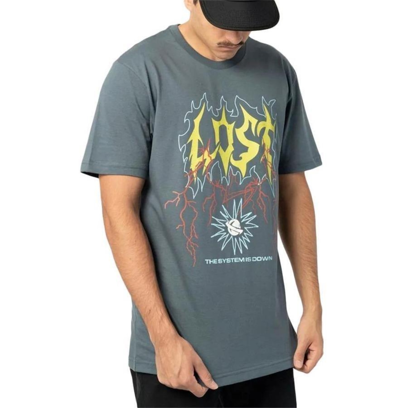 Camiseta Lost Metal Lost Sm24 - Masculina - Foto 1