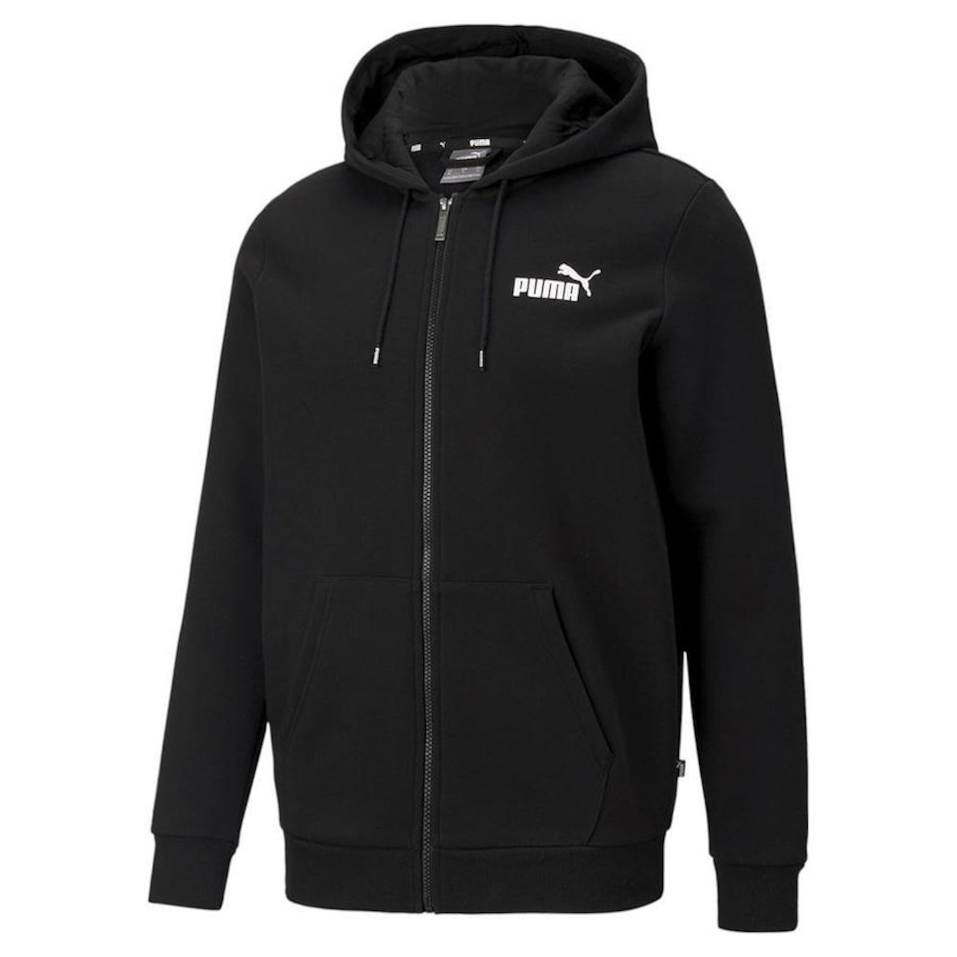 Blusão de Moletom com Capuz Puma Aberto Ess Small Logo - Masculino - Foto 1