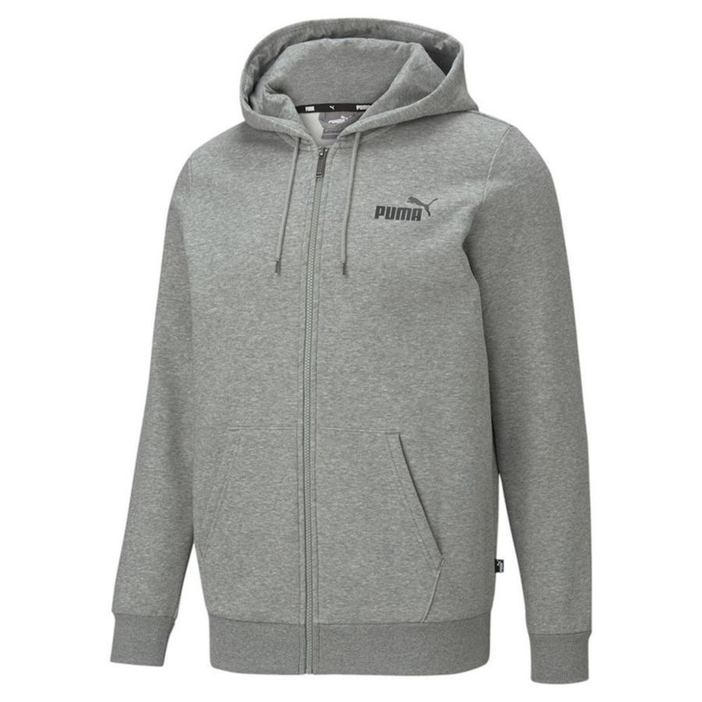 Blusão de Moletom com Capuz Puma Aberto Ess Small Logo - Masculino - Foto 1