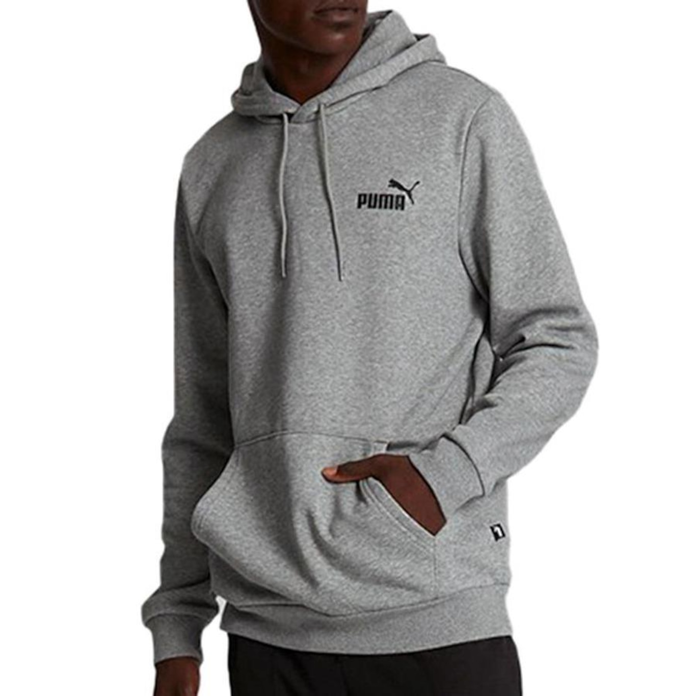 Blusão de Moletom com Capuz Puma Canguru Ess Small Logo - Masculino - Foto 3