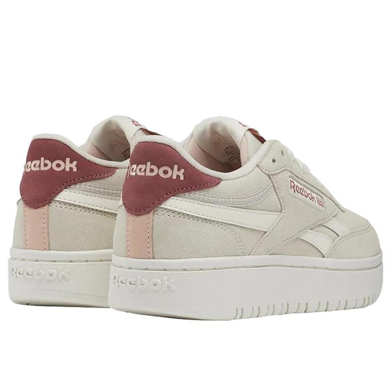 Tênis Reebok Club C Double Revenge Feminino Bege - Foto 2