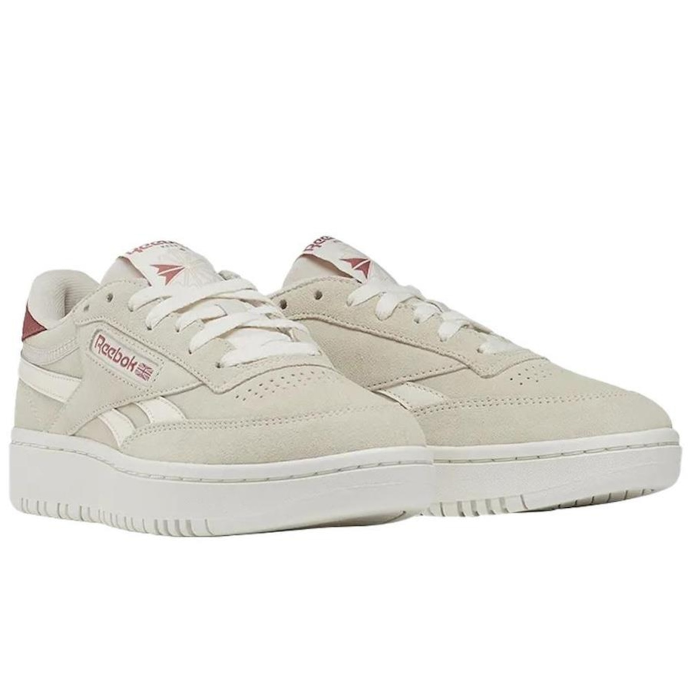 Tênis Reebok Club C Double Revenge Feminino Bege - Foto 3