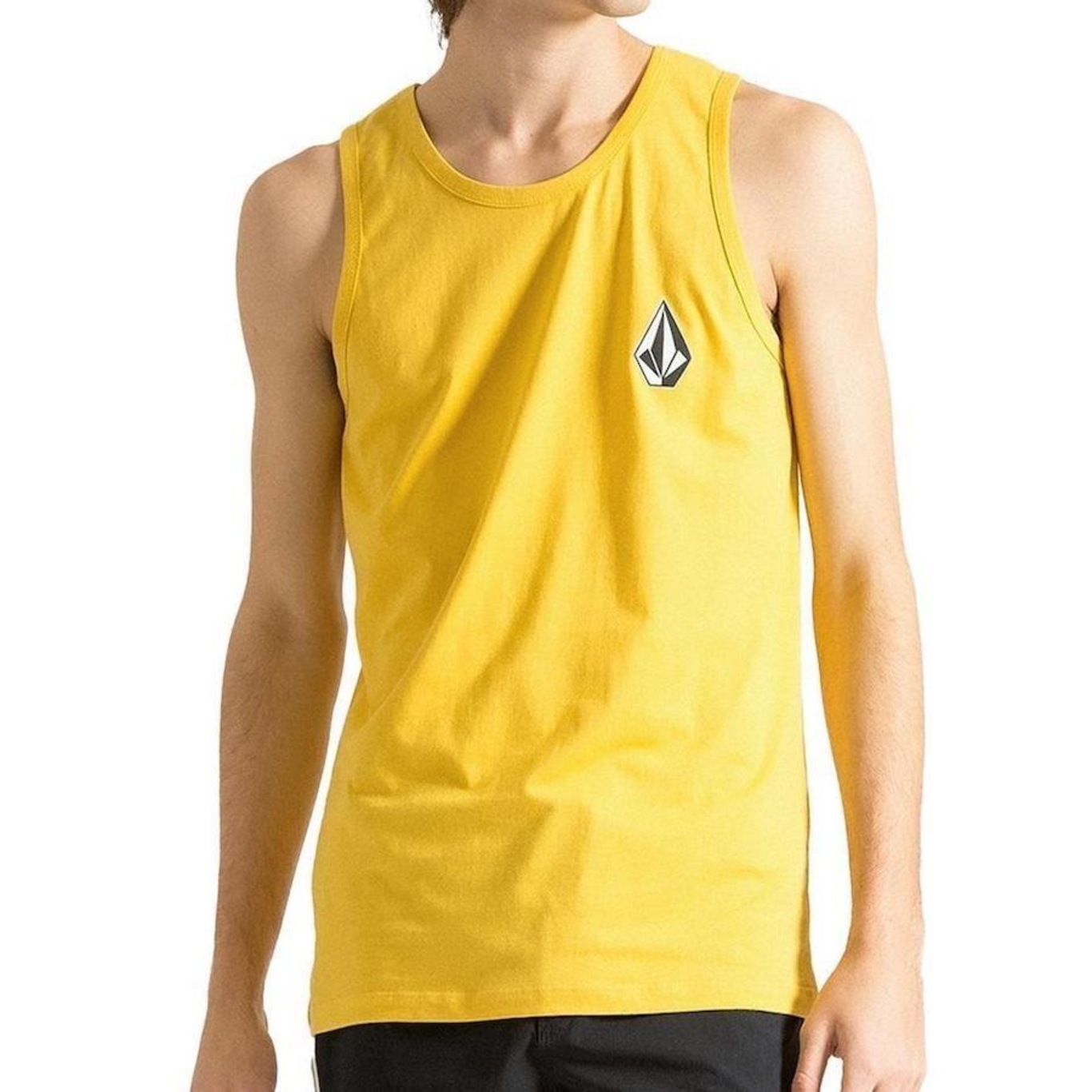 Regata Volcom Iconic Stone Sm24 Masculina Amarelo - Foto 1