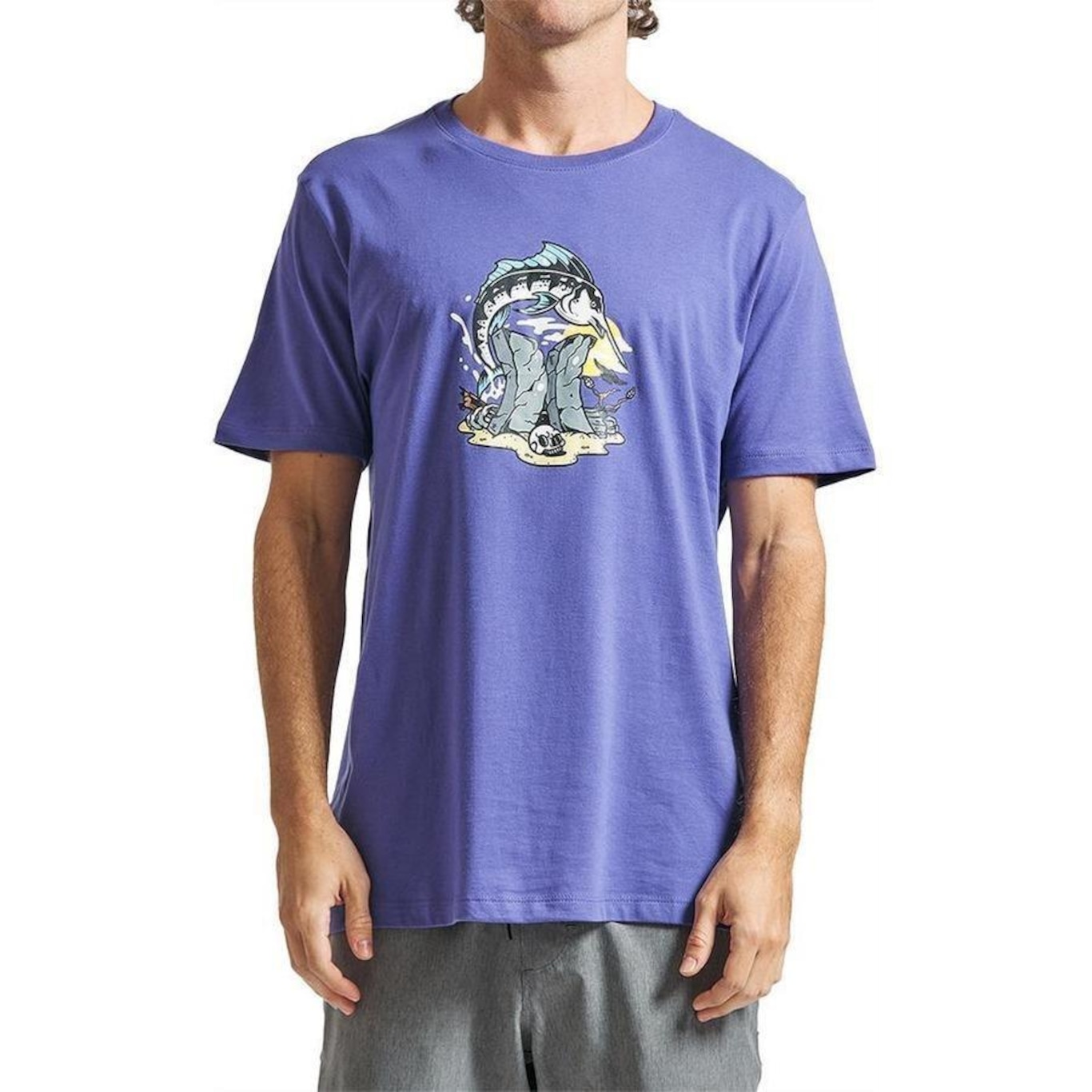 Camiseta Hurley Bedrock Sm24 - Masculina - Foto 1