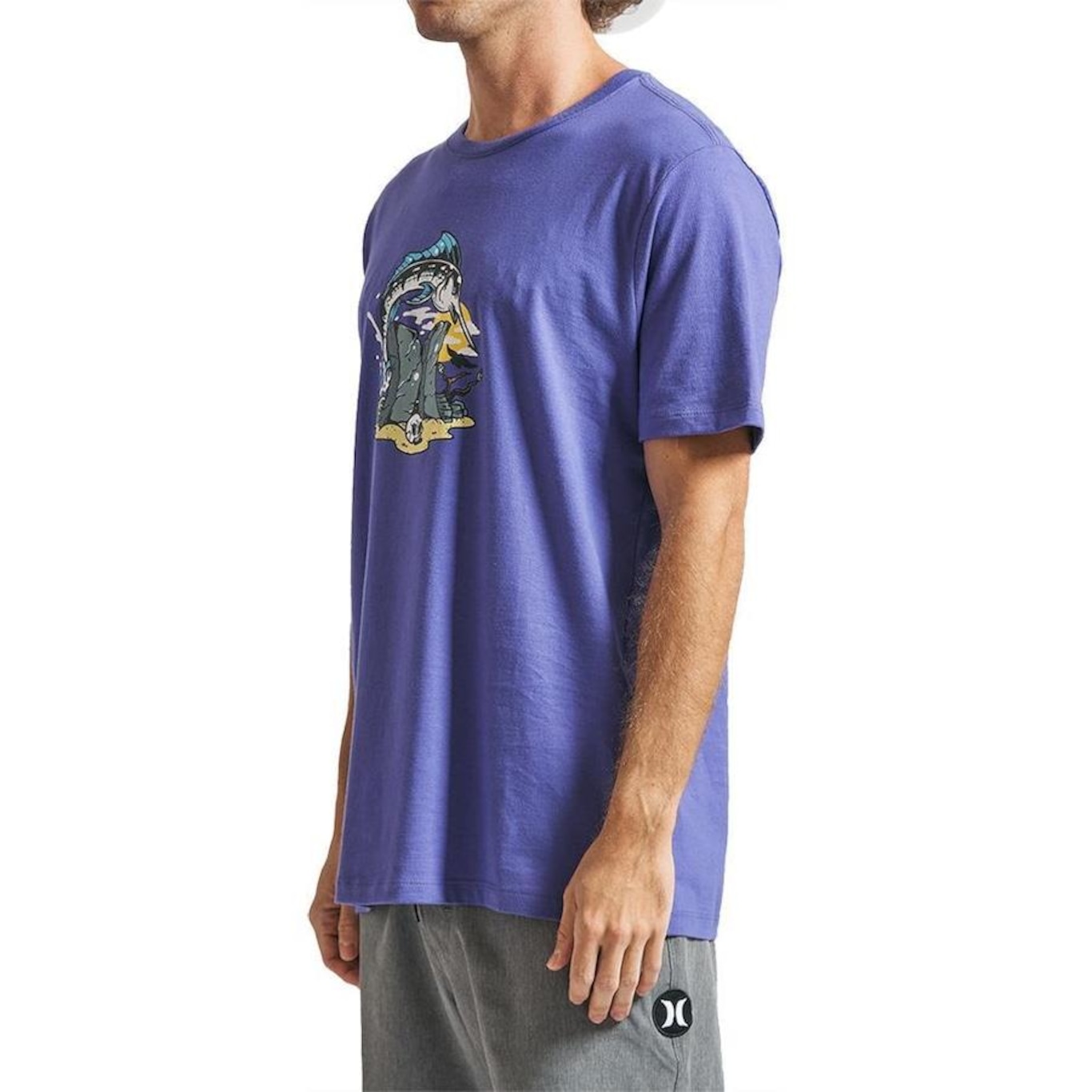 Camiseta Hurley Bedrock Sm24 - Masculina - Foto 3