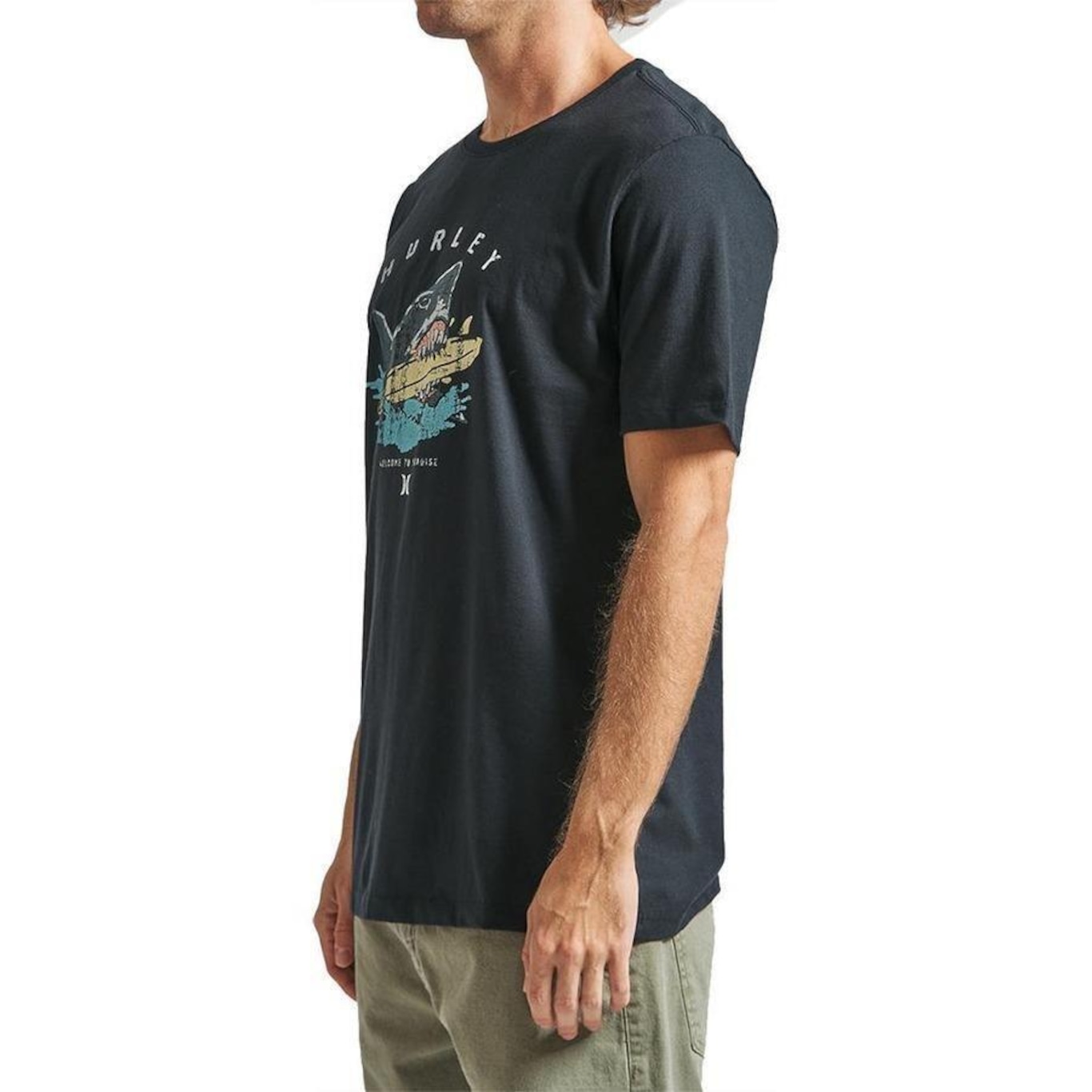 Camiseta Hurley Jaws Sm24 - Masculina - Foto 2