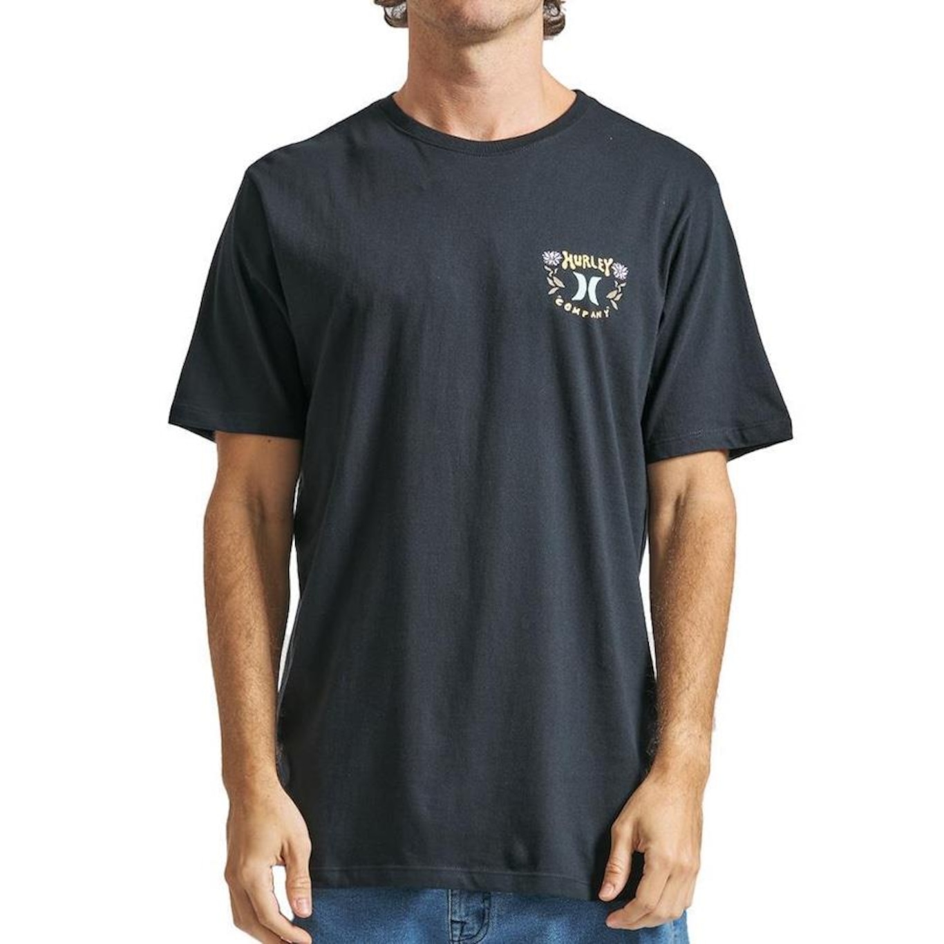 Camiseta Hurley Wood Sm24 - Masculina - Foto 1