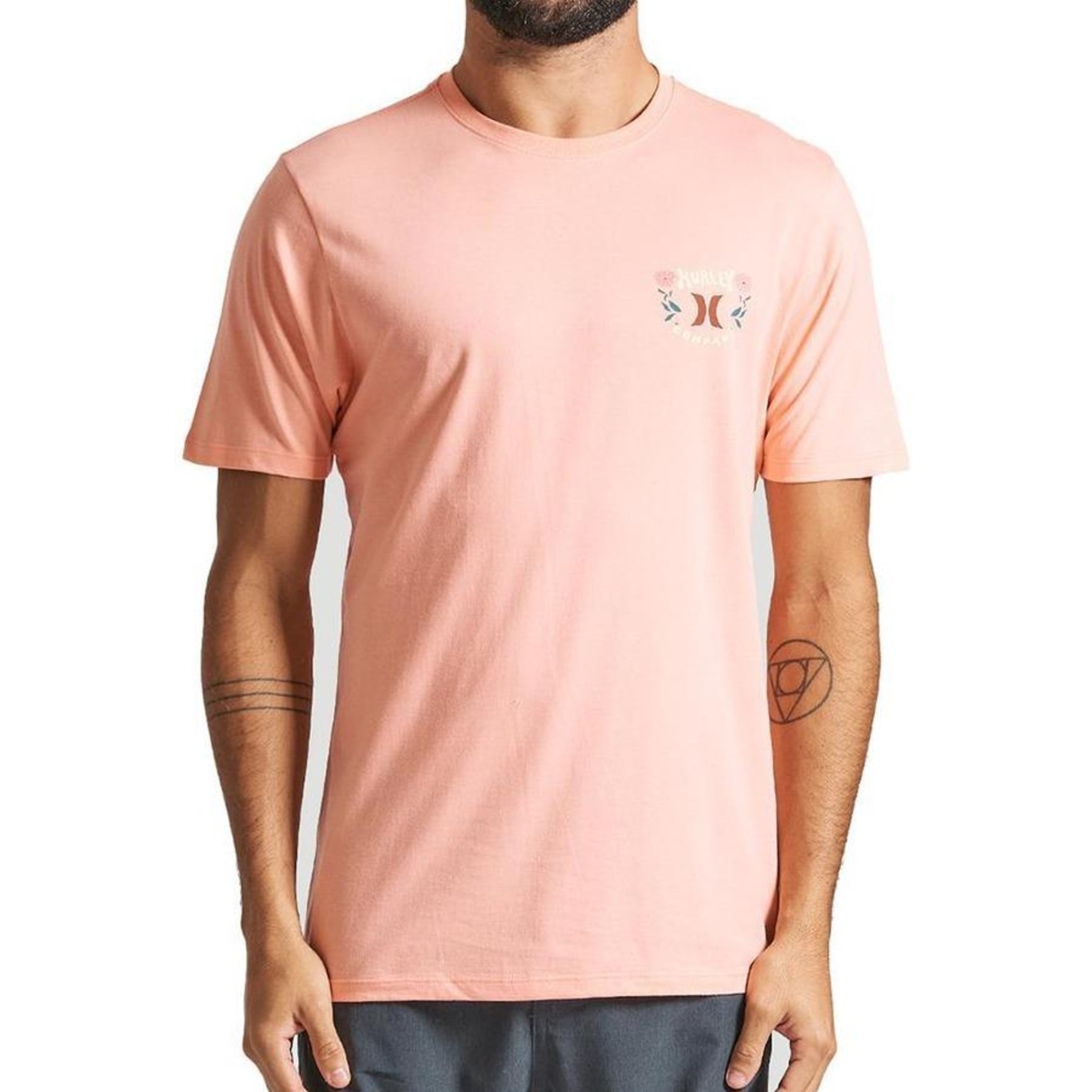 Camiseta Hurley Wood Sm24 - Masculina - Foto 1