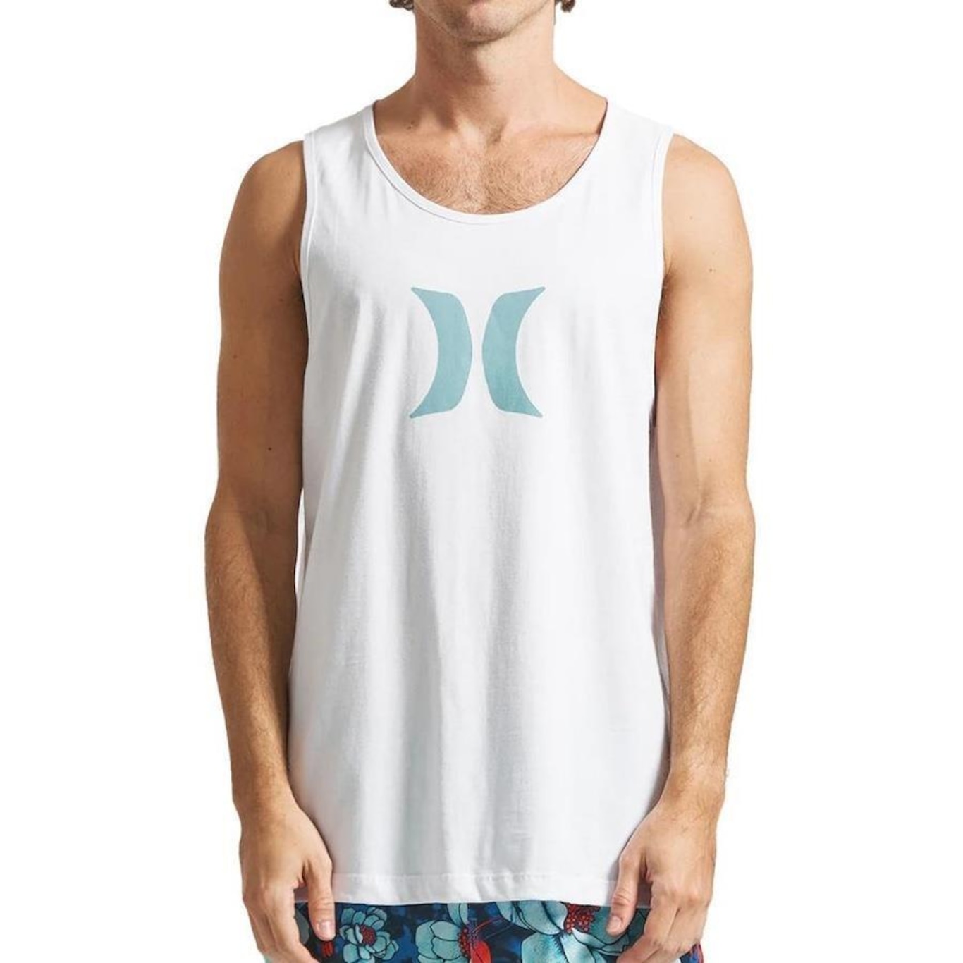 Regata Hurley Icon Oversize Sm24 Masculina Branco - Foto 1