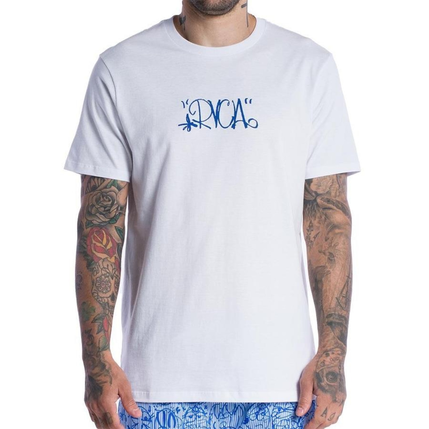 Camiseta Rvca Tc Heads Sm24 - Masculina - Foto 1