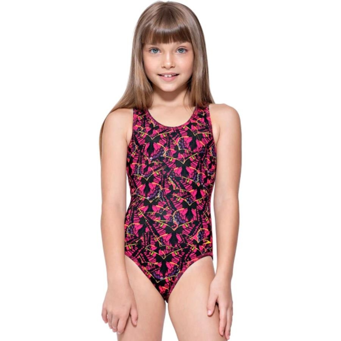 Maiô Speedo Cross Little Papilons Estampada - Infantil - Foto 1