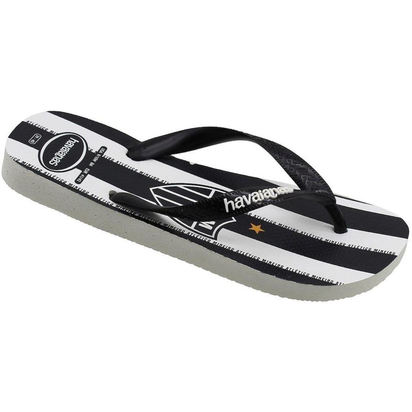 Chinelo de Dedo Havaianas Top Times Atlético Mineiro - Masculino - Foto 2