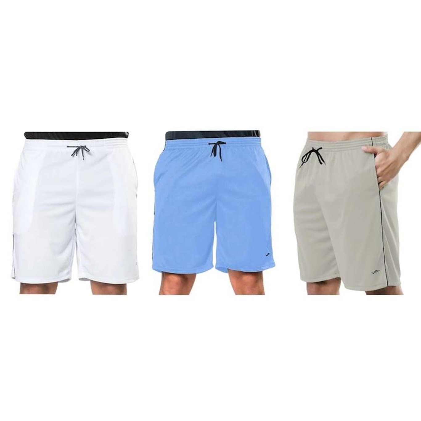 Kit Bermudas Elite Comfort - 3 Unidades - Masculina - Foto 1