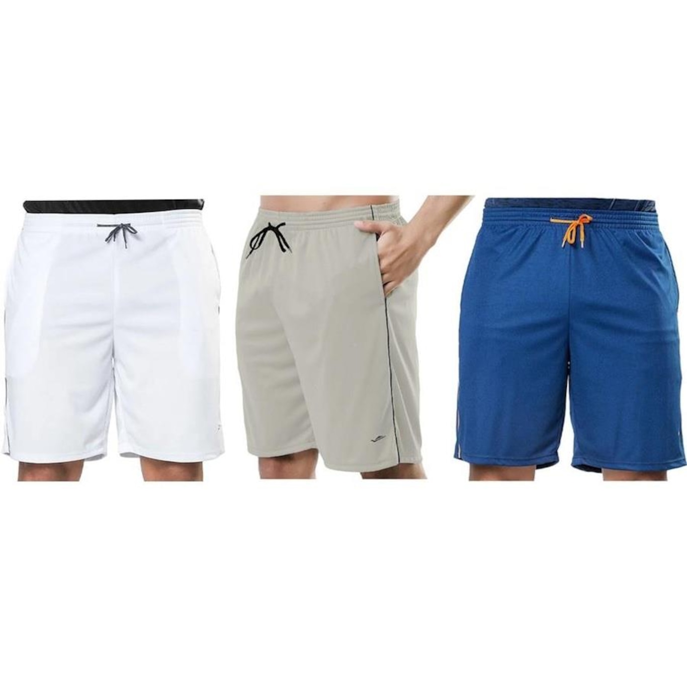 Kit Bermudas Elite Comfort - 3 Unidades - Masculina - Foto 1