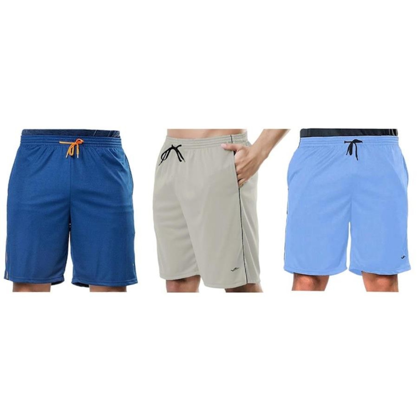 Kit Bermudas Elite Comfort - 3 Unidades - Masculina - Foto 1