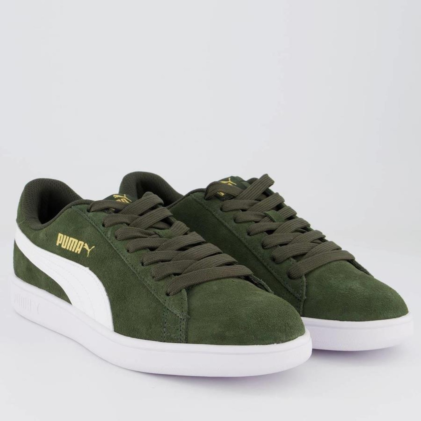 Tênis Puma Smash V2 Bdp Verde Escuro - Foto 2