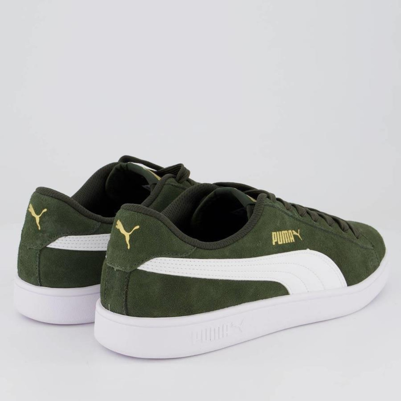 Tênis Puma Smash V2 Bdp Verde Escuro - Foto 3