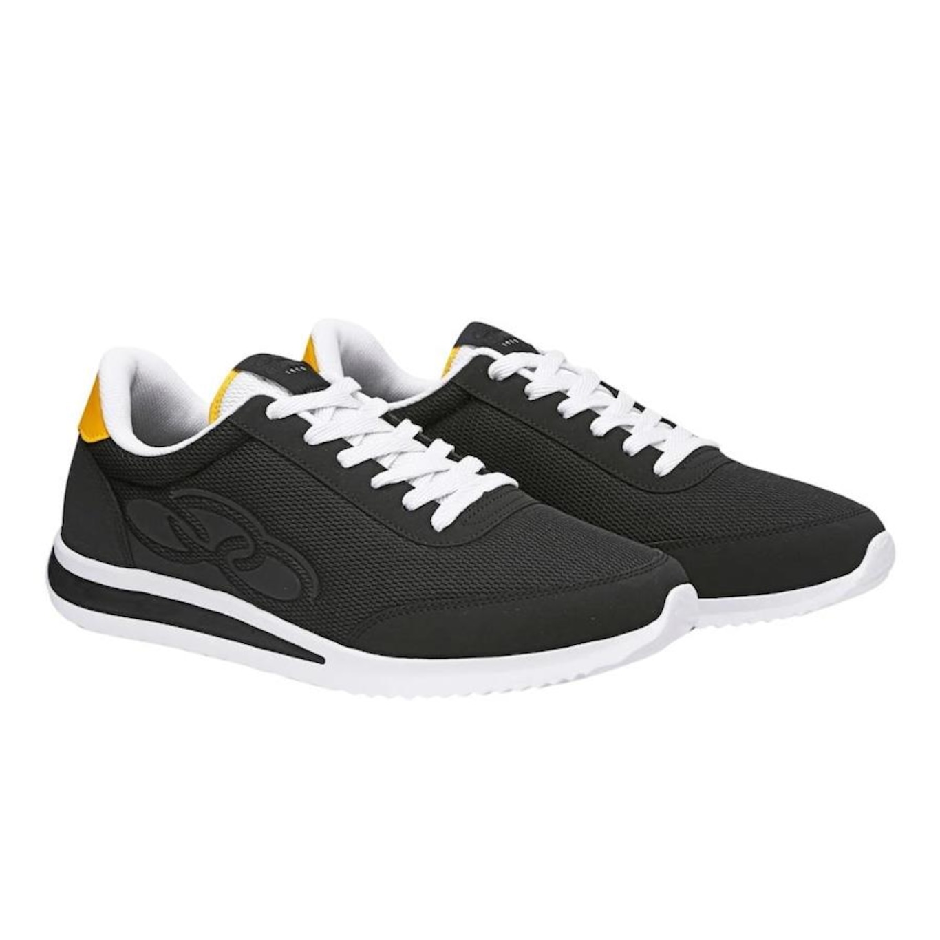 Tênis Olympikus Poseidon Casual Preto e Amarelo - Masculino - Foto 3