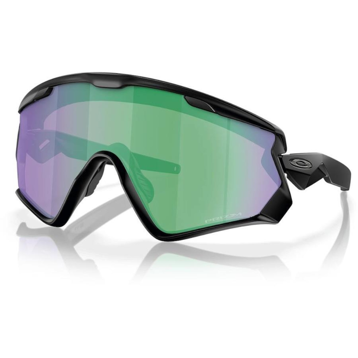 Óculos Performance Unissex Oakley Wind Jacket Matte Black Prizm Jade - Foto 1