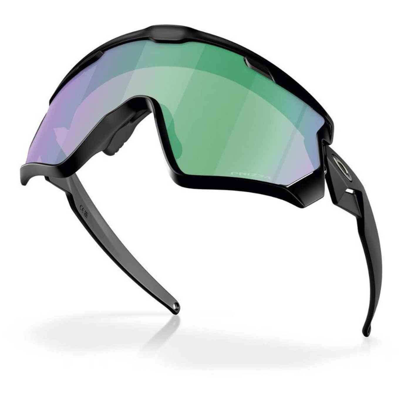 Óculos Performance Unissex Oakley Wind Jacket Matte Black Prizm Jade - Foto 6