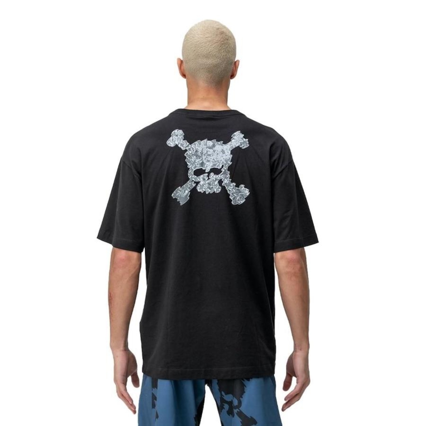 Camiseta Oakley Back To Skull Bark Tee - Masculina - Foto 3