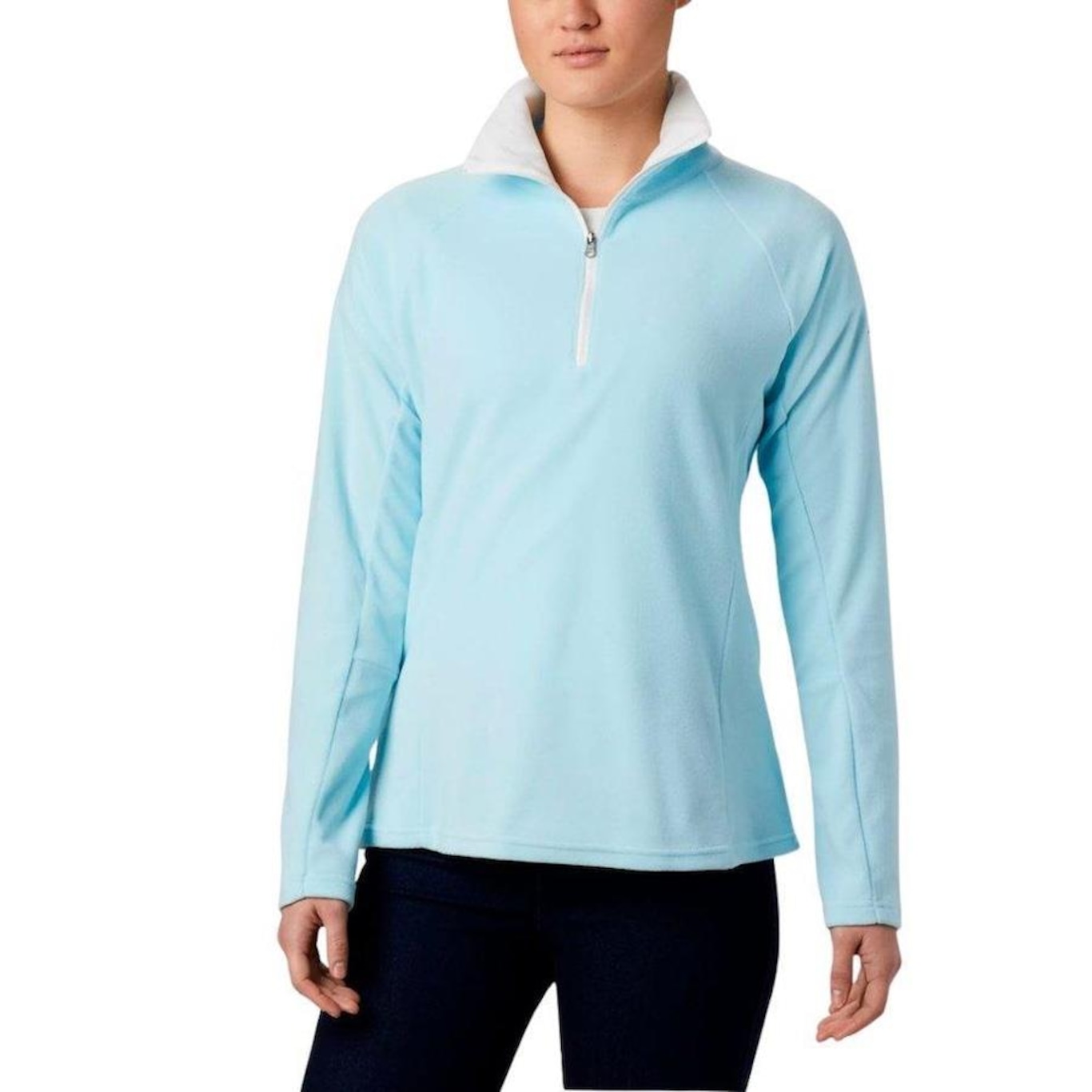 Blusão sem Capuz Columbia Glacial Iv 1/2 Zip - Feminina - Foto 1